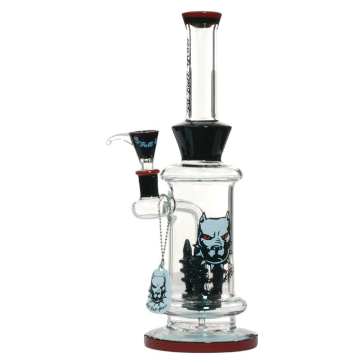 Pit Bull Glass Glass Shower (8960) 12.0" Red