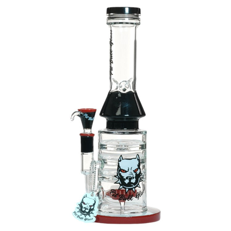 Pit Bull Glass Glass Shower (8962) 12.0" Red