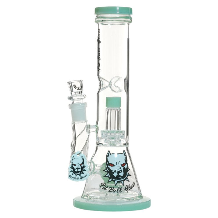 Pit Bull Glass Glass BK Shower (8963) 12.0" Milky Green