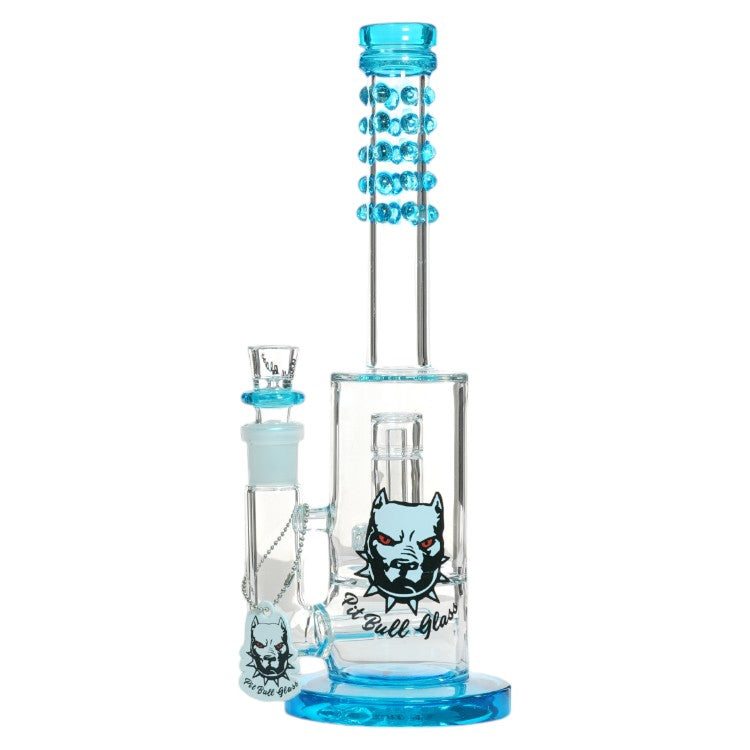 Pit Bull Glass Glass Perc (8964) 12.0" Blue