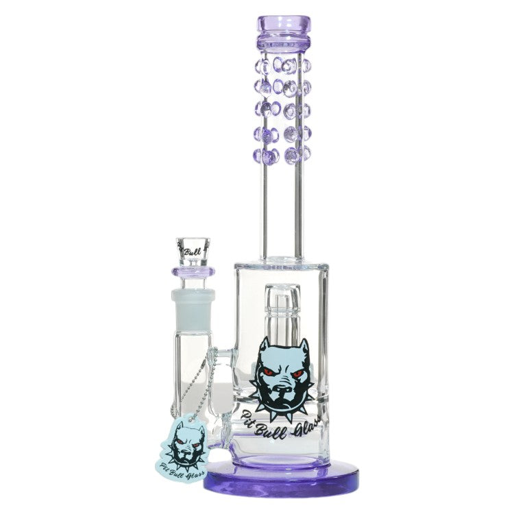 Pit Bull Glass Glass Perc (8964) 12.0" Purple