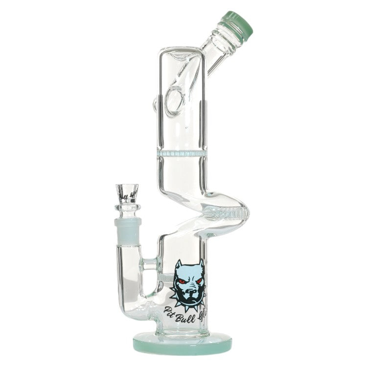 Pit Bull Glass Glass Shower (8969) 14.0" Milky Green