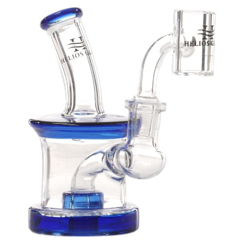Helios Glass Glass with Banger (9306) 4.5" Blue
