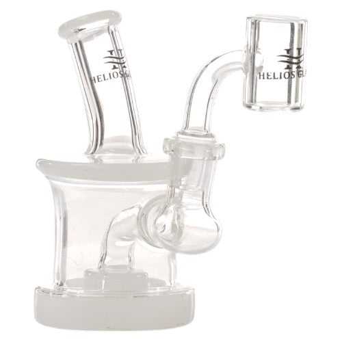Helios Glass Glass with Banger (9306) 4.5" White