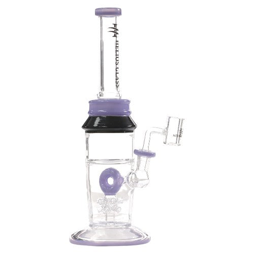 Helios Glass Glass Donut (9309) 12.0" Purple