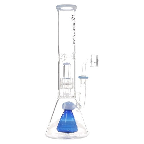 Helios Glass Glass BK Cone (9310) 14.0" Blue