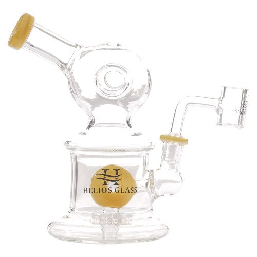 Helios Glass Glass Donut (9316) 8.0" Amber