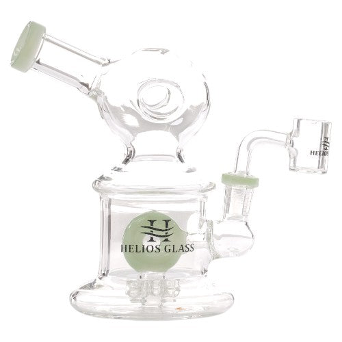 Helios Glass Glass Donut (9316) 8.0" Milky Green