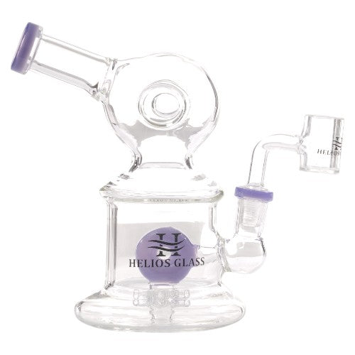 Helios Glass Glass Donut (9316) 8.0" Purple