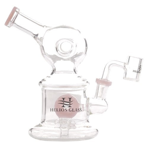 Helios Glass Glass Donut (9316) 8.0" Pink