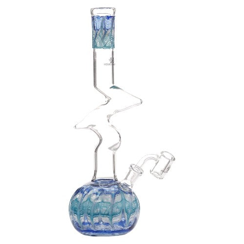 Helios Glass Glass Fancy Ball (9321) 12.0" Blue
