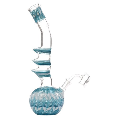 Helios Glass Glass Fancy Ball (9323) 12.0" Teal