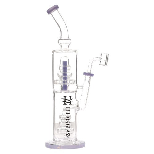 Helios Glass Glass Shower Perc (9326) 14.0" Purple
