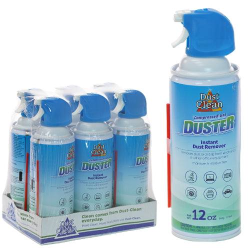 Dust Clean Chargers Duster 12oz (340g) Compressed-Gas