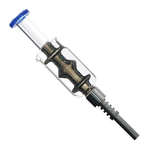 Unbranded Nectar Collector N.C. Liquid inside with Metal Tip 2298 7.0" Black