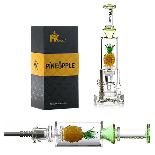 MK Glass Nectar Collector Pineapple 6234 Green