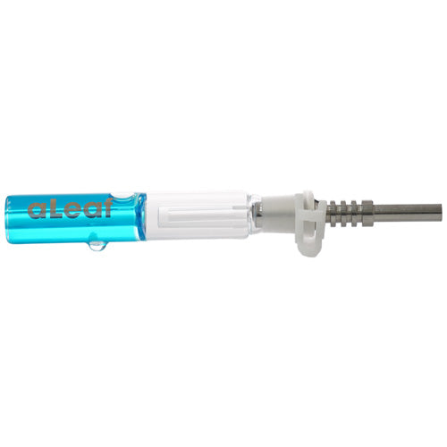 aLeaf Dabbers Honey Straw Glycerin Titanium Tip 8478 5.0" Blue