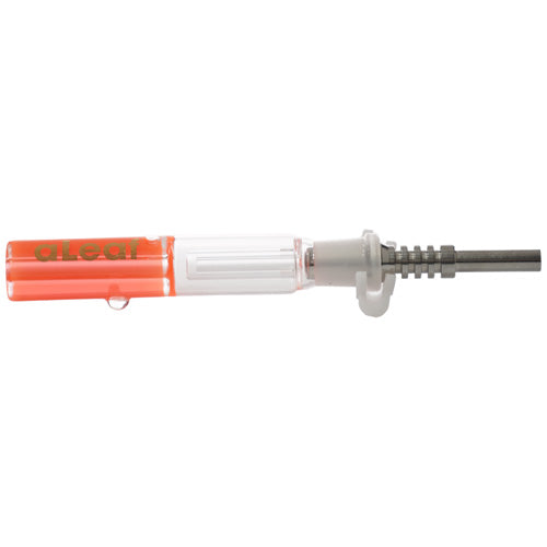 aLeaf Dabbers Honey Straw Glycerin Titanium Tip 8478 5.0" Orange