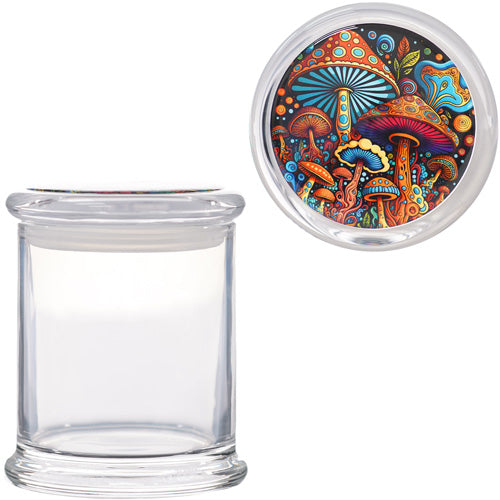 Unbranded Container & Jars Jumbo Size Jar Clear with design Cup Mushroom N2