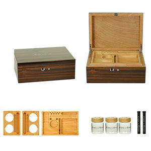 Crate & Trees Cigars Accessories Premium Adjustable Supply Box Brown