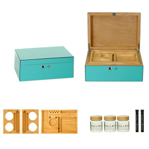 Crate & Trees Cigars Accessories Premium Adjustable Supply Box Blue