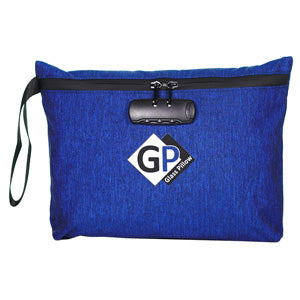 Glass Pillow Bags & Pouches Wristlet Bag Smell Proof with Safety Lock 12.5" Blue