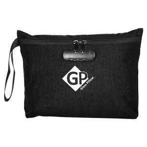 Glass Pillow Bags & Pouches Wristlet Bag Smell Proof with Safety Lock 12.5" Black