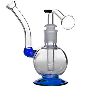 Unbranded O.B. Water Pipes Ball Color Base 6.5" Blue