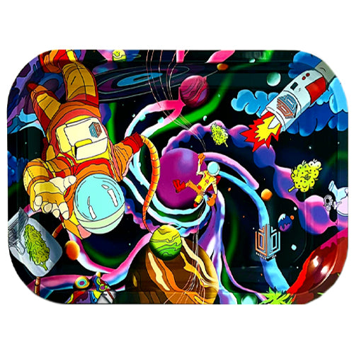 Dabber Box RYO Accessories Metal Rolling Tray 11.0" x 7.5" 11.0" Outer Spase