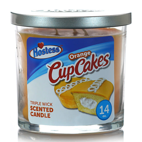 Triple Wick Candles Scented Candle 14 Oz (396g) Jar Hostess Orange Cup Cakes