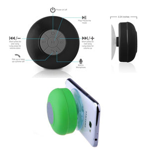 Unbranded Speaker Bluetooth Speakers Waterproof Handsfree Portable Speakerphone Built-in Mic Green