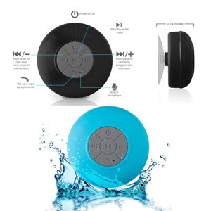 Unbranded Speaker Bluetooth Speakers Waterproof Handsfree Portable Speakerphone Built-in Mic Blue