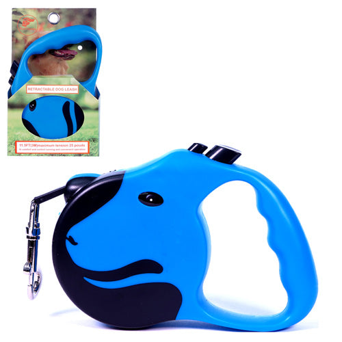 PetOmnia Dogs Retractable Dog Leas 11.5FT (3M) Max 25 lbs Blue