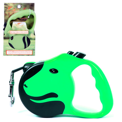 PetOmnia Dogs Retractable Dog Leas 11.5FT (3M) Max 25 lbs Green