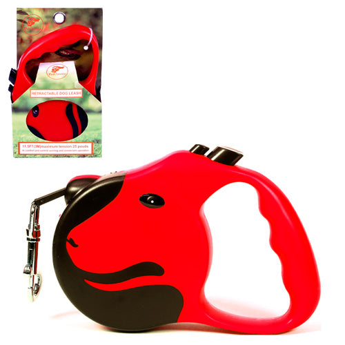 PetOmnia Dogs Retractable Dog Leas 11.5FT (3M) Max 25 lbs Red