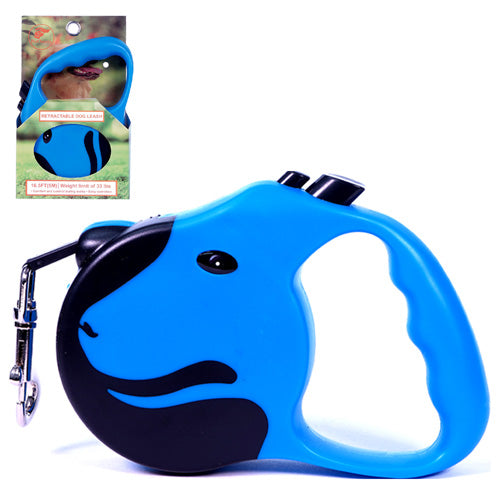 PetOmnia Dogs Retractable Dog Leas 16.5FT (5M) Max 33 lbs Blue