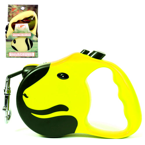 PetOmnia Dogs Retractable Dog Leas 16.5FT (5M) Max 33 lbs Yellow