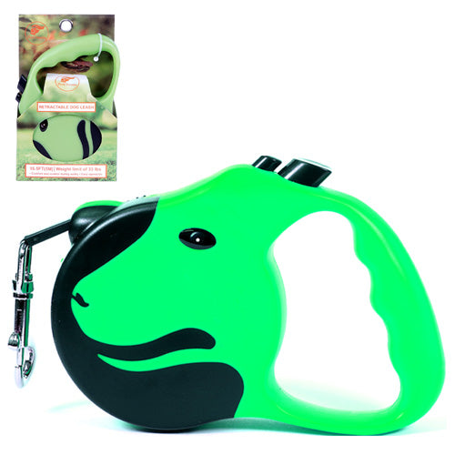 PetOmnia Dogs Retractable Dog Leas 16.5FT (5M) Max 33 lbs Green