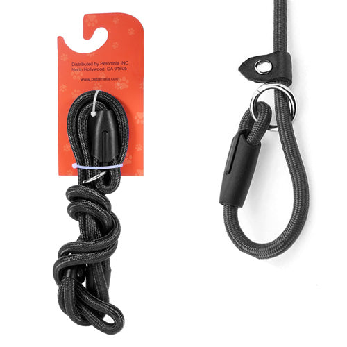 PetOmnia Dogs Dog Slip Lead Leash 5 FT x 1/2 inch Black