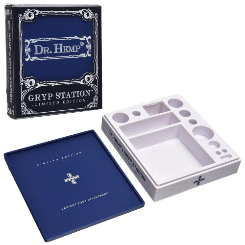 Dr.Hemp Container & Jars Silicone Gryp Station All-One Dabbing Station Blue