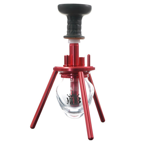 MOB Hookah Mini Spider SPMC with Carrying Bag 8.0" Red