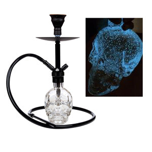 MOB Hookah Skull Hookah 20.0" Glow in Dark