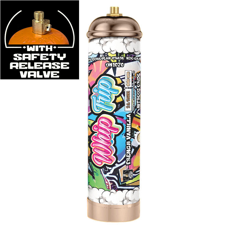 Whip Trip Chargers With Safety Relief Valve 1L 640 GR French Vanilla