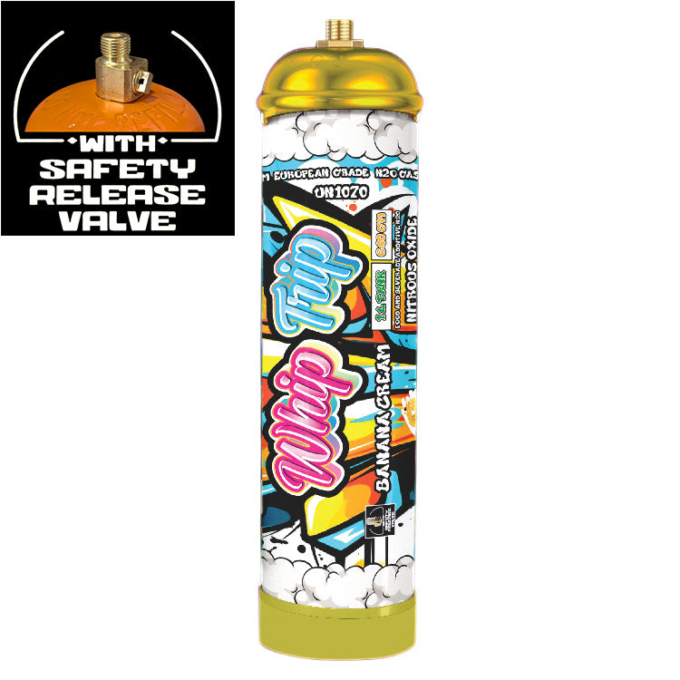 Whip Trip Chargers With Safety Relief Valve 1L 640 GR Banana Cream