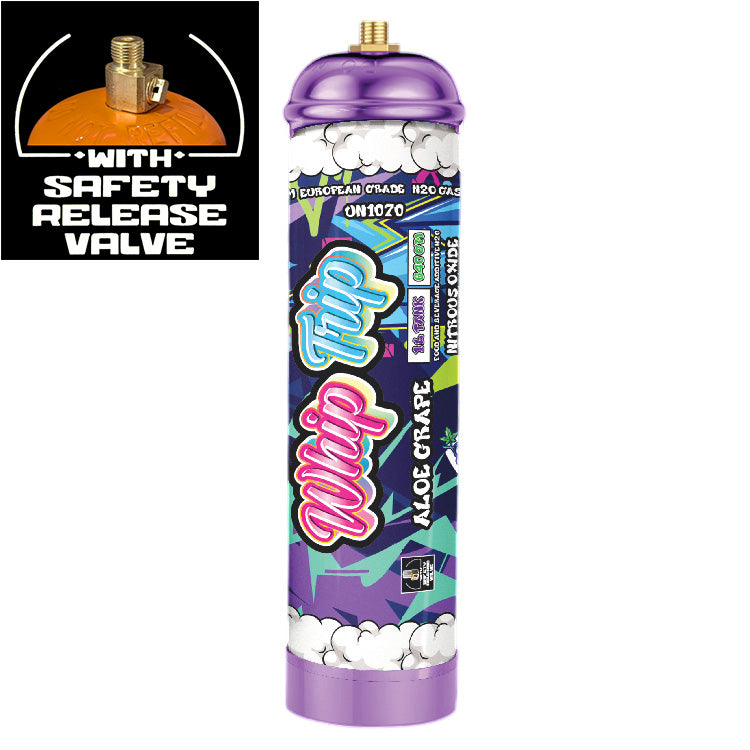 Whip Trip Chargers With Safety Relief Valve 1L 640 GR Aloe Grape