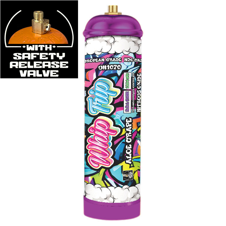 Whip Trip Chargers With Safety Relief Valve 2.2L 1364 GR Aloe Grape