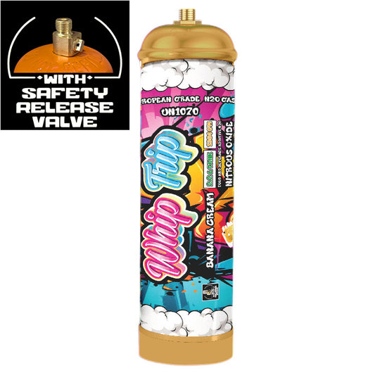 Whip Trip Chargers With Safety Relief Valve 2.2L 1364 GR Banana Cream