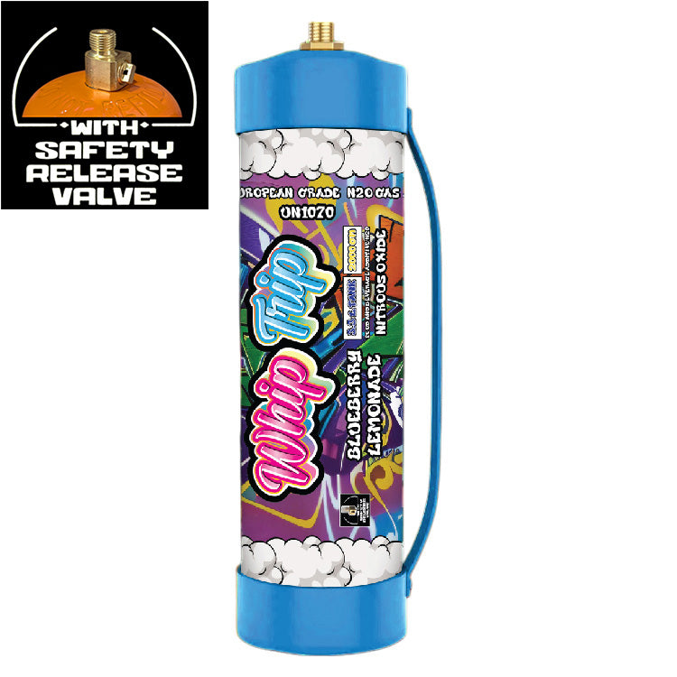 Whip Trip Chargers With Safety Relief Valve 3.3L 2000 GR Blueberry Lemonade