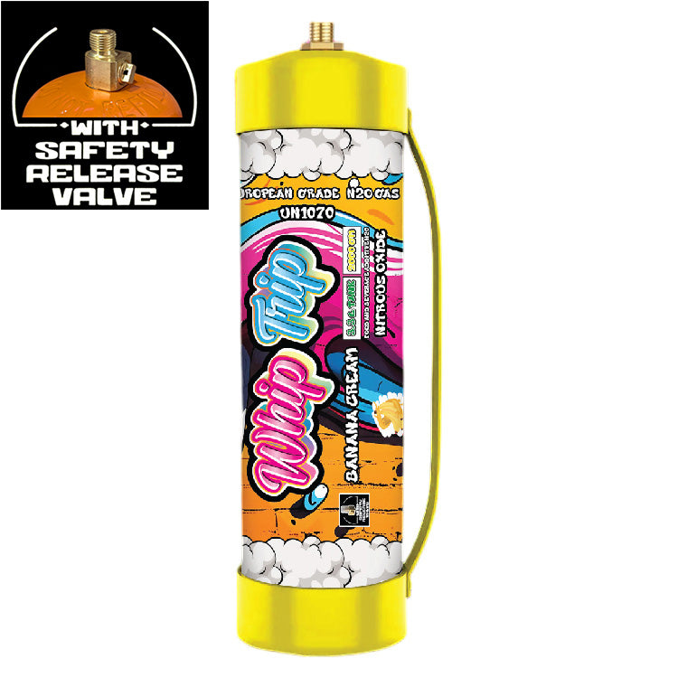 Whip Trip Chargers With Safety Relief Valve 3.3L 2000 GR Banana Cream
