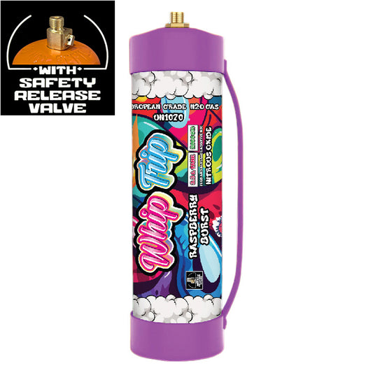 Whip Trip Chargers With Safety Relief Valve 3.3L 2000 GR Raspberry Burst